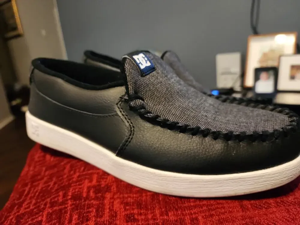 DC Shoes Villain TX Black Casual Shoes Size US 9/Eur 42